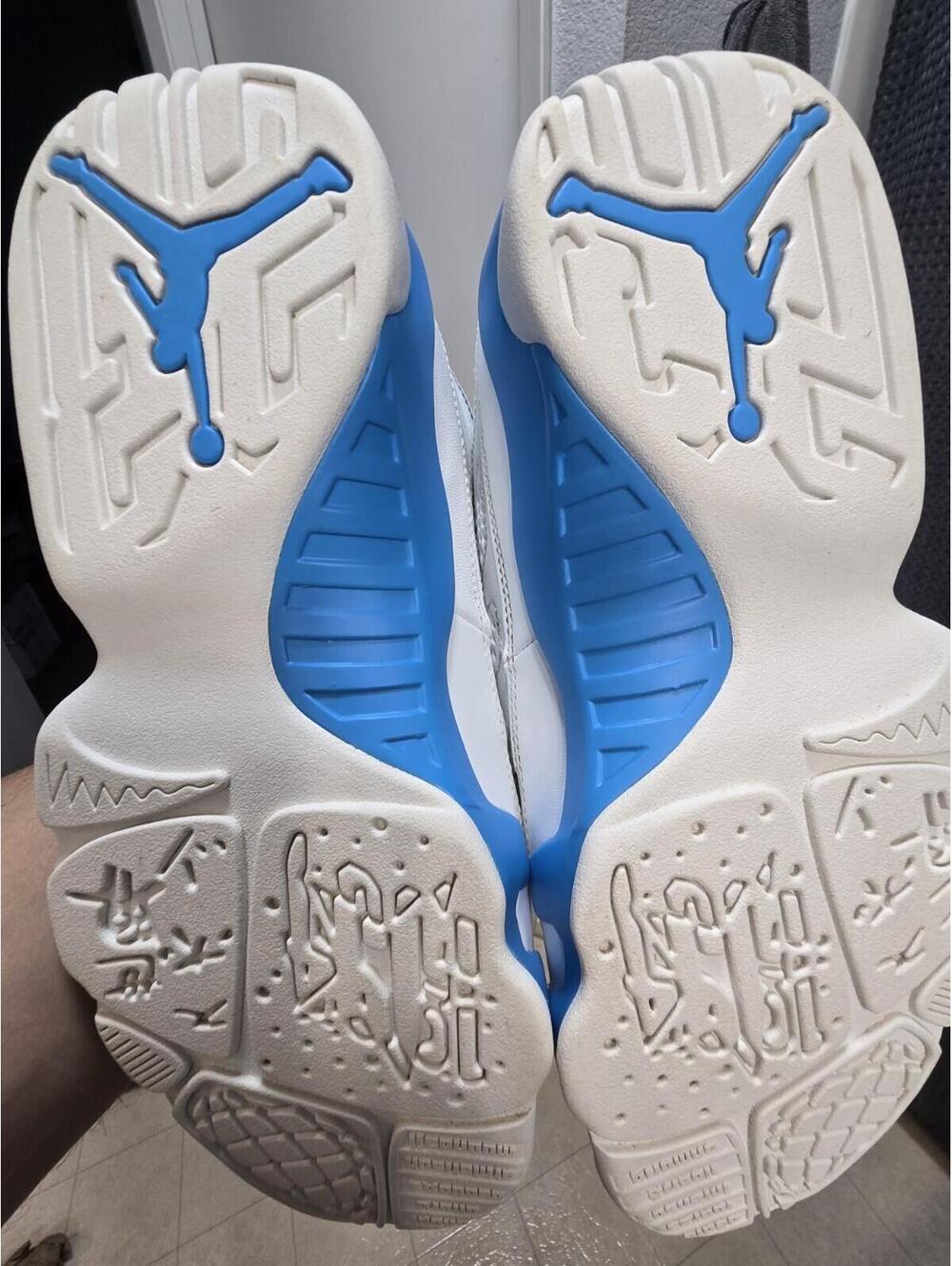 Air Jordan 9 Powder Blue Sneaker White 2024 FQ8992-101 - Picture 8 of 8